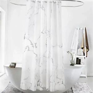 모노톤 대리석 샤워 커튼 인테리어 마블 샤워 커튼 고급 호텔