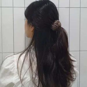 포니 올림머리 만두핀 똥머리집게핀 그레이블랙 만두핀 똥머리집게핀 똥머리핀 올림머리핀 올림머리집게핀