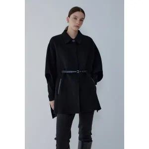 [VOV](김해점) 보브 캐시미어 블렌드 루즈 핏 판초 코트(7155416007)