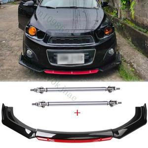 쉐보레 스파크 2011-용 프론트 범퍼 립 스플리터 스포일러 바디 키트 + 스트럿 로드