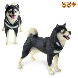 고품질 반디 소프트 애니멀 시바견 (블랙) 과학완구 (WD8D84B)