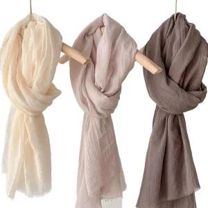 봄 가을 블랙 남자 무지스카프 여자 베이지 빅사이즈