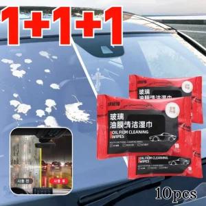 1+1+1 유리 유막 제거 물티슈 자동차 유리 유막제거 티슈 간편유리유막제거물티슈 블랙테