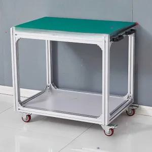 이동식 작업대 2단 실험 철제 작업다이 테이블 방지대 목공 다용도