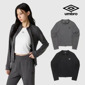 [엄브로](강남점)우먼스 골지 슬림핏 니트집업 자켓 UQ412CFTO1