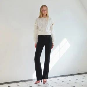 [에고이스트](대전신세계)[BLUE LABEL] 속기모 스판 슬림 부츠컷 팬츠 (ER4OPT03)