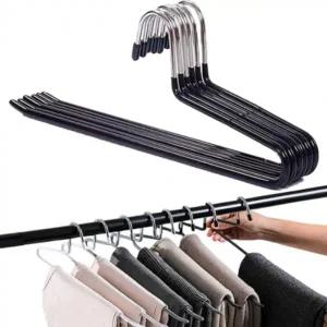 논슬립 1단 바지걸이 치마 행거 정리 옷걸이 PVC 코팅