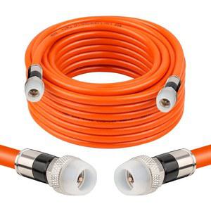 MOOKEERF 동축 케이블 25FT, RG6 케이블, 내후성 고무 부트, 디지털 TV 에어리얼, 고속 인터넷, 광대역, 위성을 위한 75옴 확장 직접 매립 - 25피트