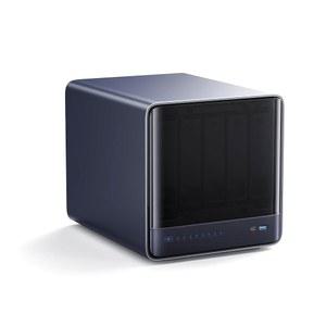 AMD Ryzen AI 9 HX Pro 370, 2x SODIMM DDR5-5600MHz 슬롯(ECC 지원), 128GB SSD, 1x HDMI+2xUSB4 출력, 5x HDD 슬롯, M.2 2230/2280/22110/U.2 5GbE+10GbE 랜 포트 NAS