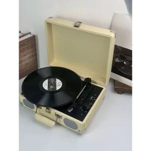 휴대용턴테이블 블루투스 야외 레트로 전축 재생 비닐 레코드 파티 휴대용 플레이어 캠핑