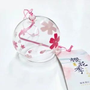 일본 후우링 벚꽃 풍경종 유리풍경 도어벨 풍경 만들기 일본 현관종 마네키네코 종 후우링 유리 푸링