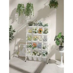 꽃집 꽃 진열대 계단형 꽃다발 전시대 브래킷 선반 가게
