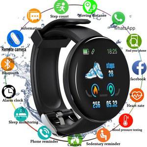 2025 새로운 D18 스마트 워치 남성 여성 Smartwatch 팔찌 심박수 혈압 피트니스 트래커 스포츠 Smartband For Ios Android