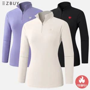 이지바이 프리티웜 여성 기모 플리스 집업 티셔츠(W6WT06)