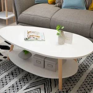 거실 티테이블 심플 낮은 커피 거실 좌식 테이블 센터 소파 자취방 미끄럼 홈카페 사이드 미니 2단 원룸