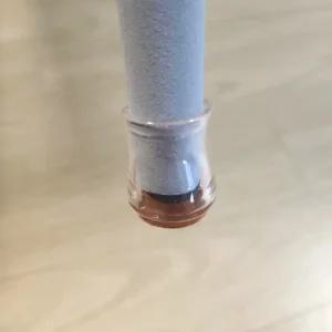 의자다리커버 원형투명 실리콘캡 XS사이즈 4개입