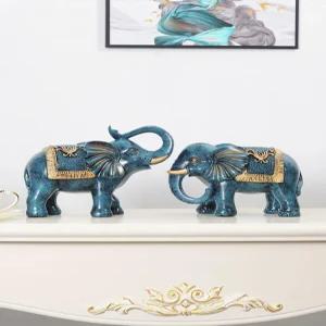 코끼리 조각상 인형 풍수 장식 코끼리상 안뜰 소품