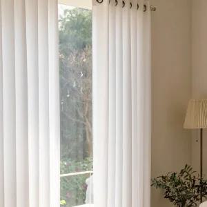 고밀도 쉬폰커튼 아일렛형핀형 작은창 커텐 차광-커튼.암막.암막.창문.커텐.안방.거실.쉬폰