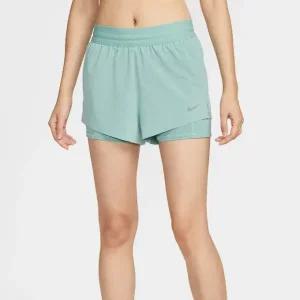 나이키 스위프트 여성 드라이 핏 미드라이즈 투인원 러닝 쇼츠 HJ5377-017