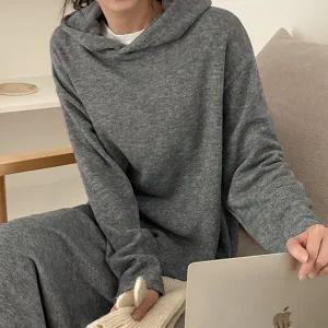 [공구우먼] [제작] 브렌느 루즈핏 후드 롱 원피스 84594 빅사이즈 여성의류