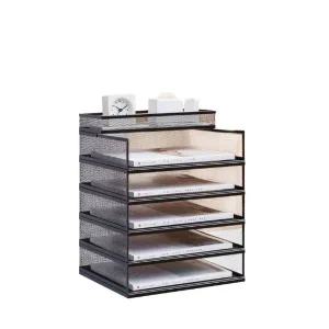 모던 A3 서류 캐비닛 문서함 정리함 세로형 6단 블랙 콤보 7단 유럽식 가로형