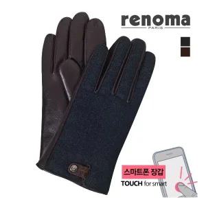 스마트터치 포인트 크로크다일 남성 가죽장갑 RH-11703