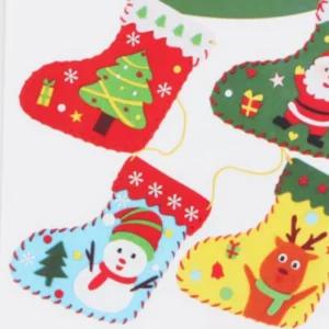 만들기(12개입) 크리스마스 양말 주머니