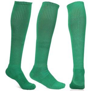 남성 및 남성용 애슬레틱 오버 더 송아지 압박 크루 양말 - 블랙/레드/화이트/옐로우/그린