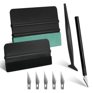 WETALL 자동차 창문 필름 틴팅 도구 비닐 랩 키트 프리컷/자동 설치 벽지 스무딩 펠트 스퀴지 & 공예 나이프