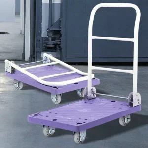퍼플사각대차국산인라인소 핸드캐리어 접이식 휴대용 이동대차 대형카트 캠핑끌차