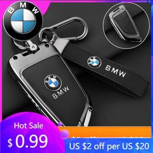 스타일링 몰딩 메탈 가죽 키 케이스 쉘 버클 특수 자동차 커버 BMW X1 X3 X5 X6 X7 1 3 5 6 7 시리즈 G20 G