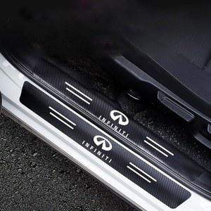 인피니티 QX50 QX60 QX80 Q70L Q50L FX3용 NKGORY 자동차 도어 실 프로텍터 스크래치 방지 고무 엣지 가드 엔트리 트림 액세서리, 9pc