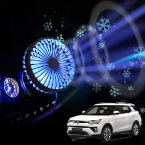 티볼리에어 차량용 송풍구 호환 선풍기 시즌3자동팬 카풍기 트럭 화물 용선 카팬 자동용 차선 서큘레이터