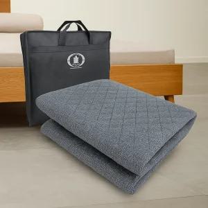 한일의료기 EMF 탄소매트 카본매트 전기장판 1인용 싱글 95x180cm , 2인용 더블 135x180cm ,딥그레이 색상