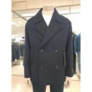 [바쏘옴므] 네이비울혼방 더블숏코트(WSY4CD38ANY)