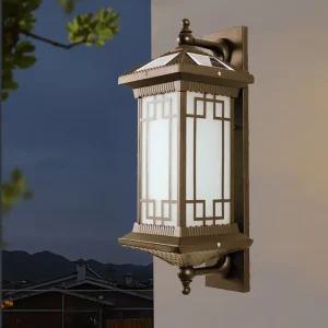 외벽등 야외 건물 따뜻한 중형 DJT 검정색 전통등 한옥 7인치 외부 LED 벽등 블랙+1