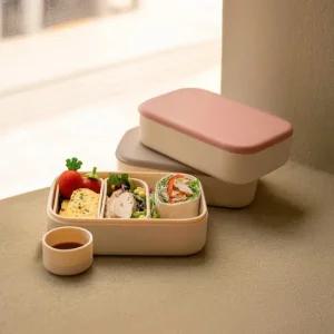 모모빈 실리콘 분리형 아기 도시락통 전자레인지 직장인 런치박스 유아 소풍
