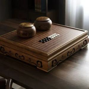 원목 바둑판 세트 고급 기원 대나무 보드게임 학원 가족 알 승부