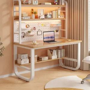 중학생 타공판 데스크 조립식 테이블 선반 고등학생책상 공부방 책상의자세트