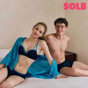[롯데백화점]솔브 커플속옷 신혼선물 하트 트윙클 E컵 브라팬티+남성드로즈세트 SBRPTMPD593ESET