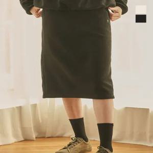 [원더플레이스][꼬모니노즈(COMO NINOZ)] 우먼 플리스 H라인 밴딩 스커트