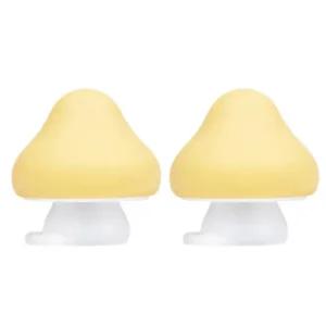 꼬꼬노리 노리개 젖꼭지 쪽쪽이 반투명 옐로우 X2개