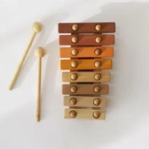아카시아봉봉 아기 원목 교구 장난감 악기 실로폰 소