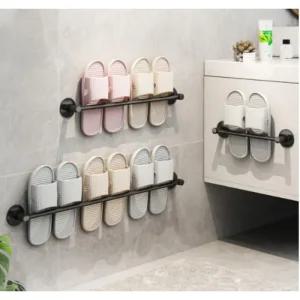 비다하우스 무타공 욕실 슬리퍼 거치대 30CM 블랙 2P