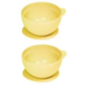 꼬꼬노리 유아 식기 실리콘 흡착볼 간식볼 옐로우 X2