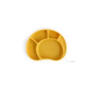 비다하우스 흡착 실리콘 유아 식판 이유식 접시 노랑