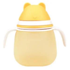 꼬꼬노리 아기 실리콘 빨대컵 스파우트컵 물병 노랑