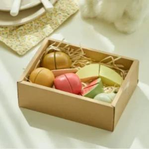 폴라비 원목 아기 주방놀이 과일 자르기 유아 장난감