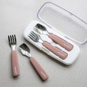 모모빈 자기주도용 이유식 스푼 포크 케이스 세트 아기 숟가락 수저