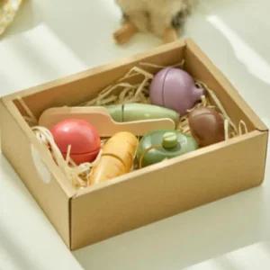 폴라비 원목 아기 주방놀이 야채 자르기 유아 장난감